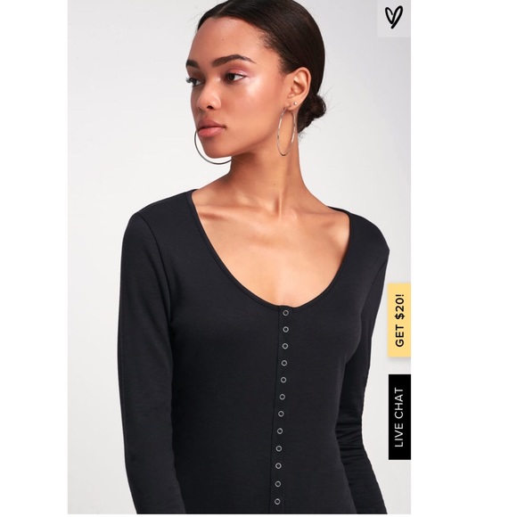 Snap Front Long Sleeve Midi Dress - Picture 4 of 7